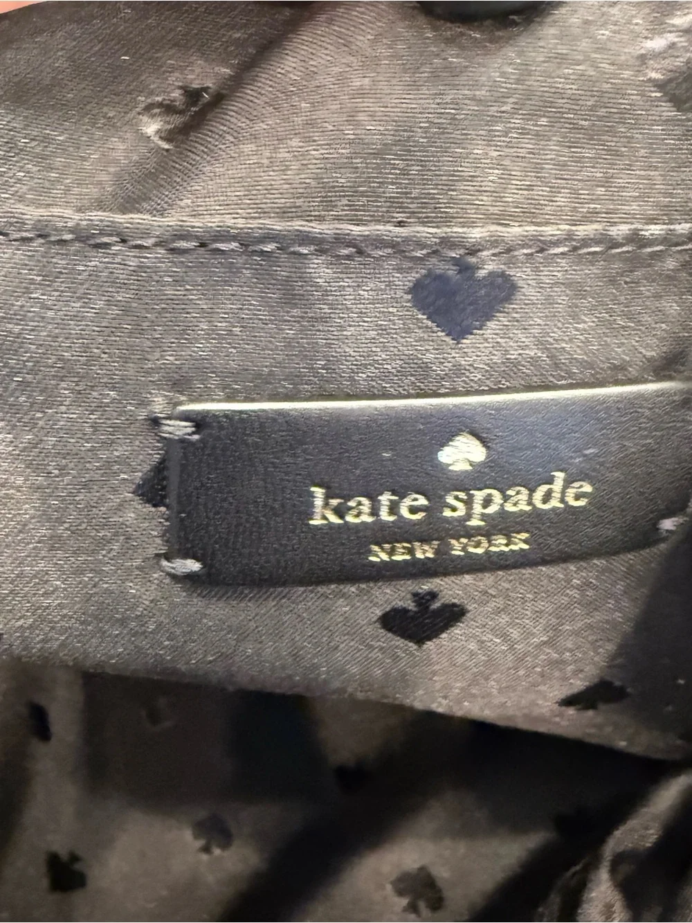 Kate Spade Chelsea Medium Satchel Black Nylon Crossbody Black NWOT